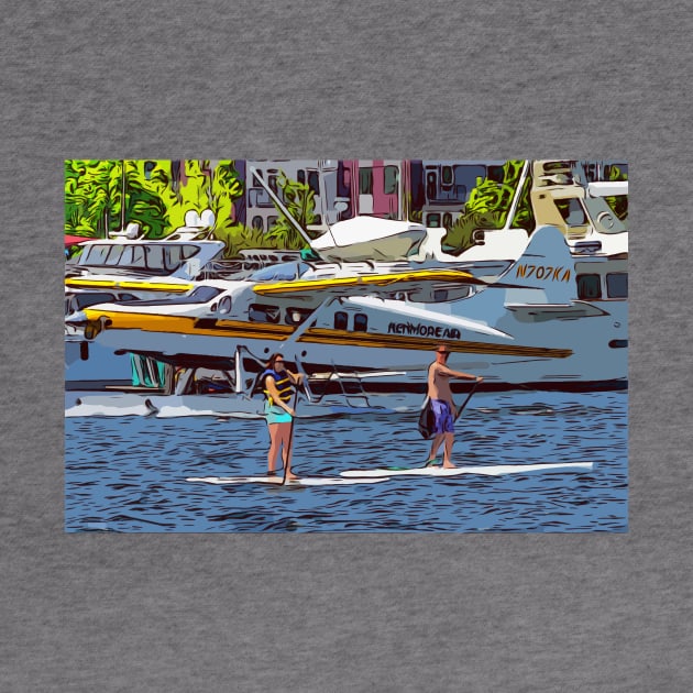 Seattle float plane on lake union by WelshDesigns